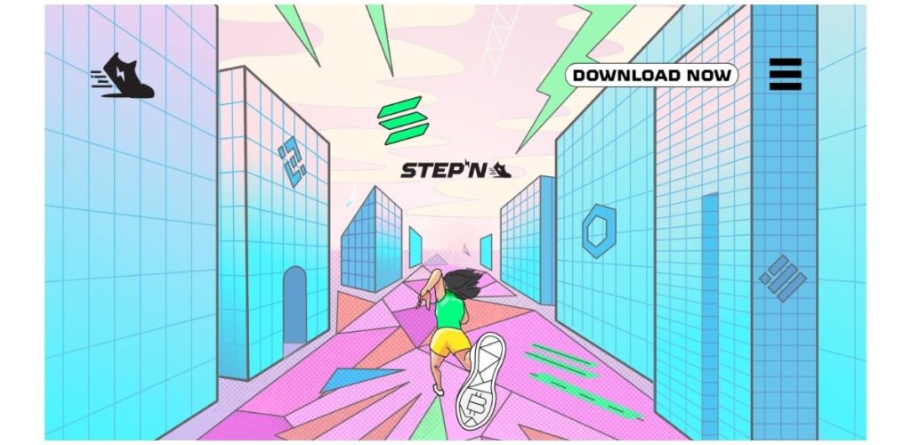 STEPNのホームページ